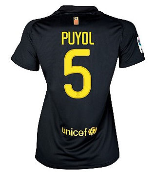 2011-12 Barcelona Nike Womens Away Shirt Puyol 5