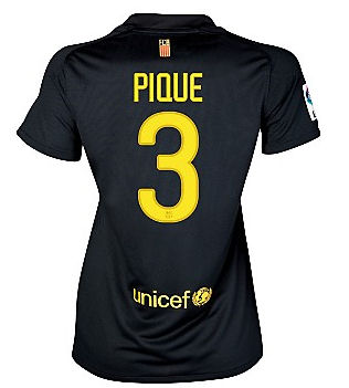 2011-12 Barcelona Nike Womens Away Shirt Pique 3