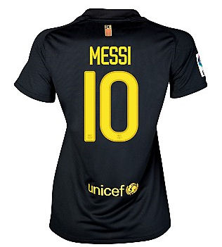 2011-12 Barcelona Nike Womens Away Shirt (Messi 10)