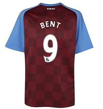 2011-12 Aston Villa Nike Home Shirt (Bent 9)