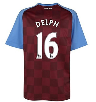 2011-12 Aston Villa Nike Home Shirt (Delph 16)