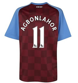 2011-12 Aston Villa Nike Home Shirt (Agbonlahor 11)