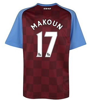2011-12 Aston Villa Nike Home Shirt (Makoun 17)