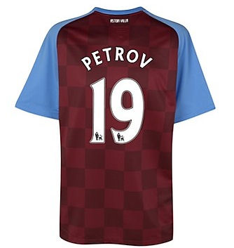 2011-12 Aston Villa Nike Home Shirt (Petrov 19)