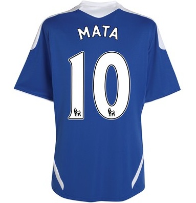 2011-12 Chelsea Home Football Shirt (Mata 10)