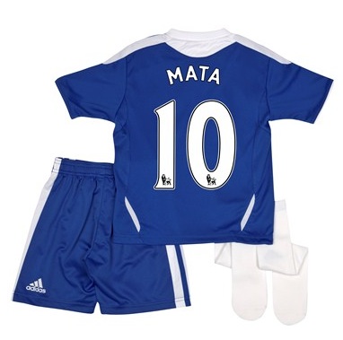 2011-12 Chelsea Home Little Boys Kit (Mata 10)