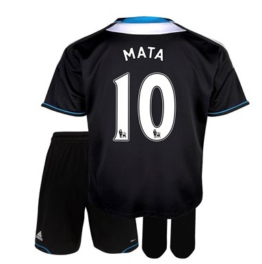 2011-12 Chelsea Away Little Boys Kit (Mata 10)