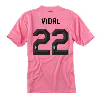 2011-12 Juventus Nike Away Shirt (Vidal 22)