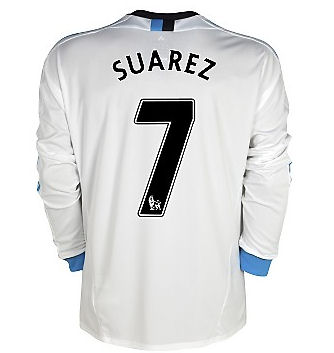 2011-12 Liverpool Long Sleeve 3rd Shirt (Suarez 7)