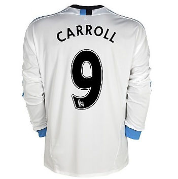 2011-12 Liverpool Long Sleeve 3rd Shirt (Carroll 9)