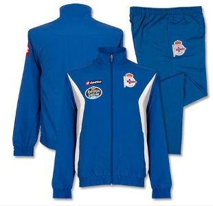 2011-12 Deportivo La Coruna Lotto Tracksuit (Blue)