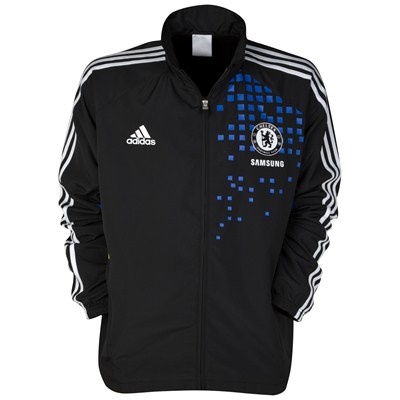 2011-12 Chelsea Adidas Presentation Jacket (Kids) - Black