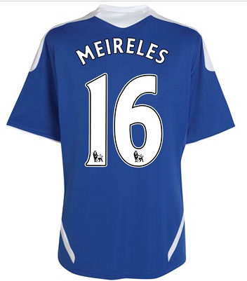 2011-12 Chelsea Home Football Shirt (Meireles 16)