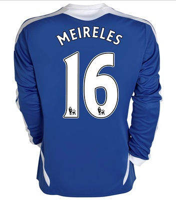2011-12 Chelsea Long Sleeve Home Football Shirt (Meireles 16)