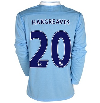 2011-12 Manchester City Umbro L/S Home (Hargreaves 20)