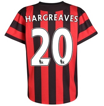 2011-12 Manchester City Umbro Away Shirt (Hargreaves 20)
