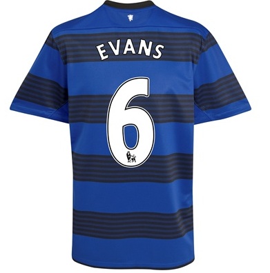 2011-12 Man Utd Nike Away Shirt (Evans 6)