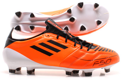 F50 adizero TRX FG K Leather Football Boots Warning/Black/White