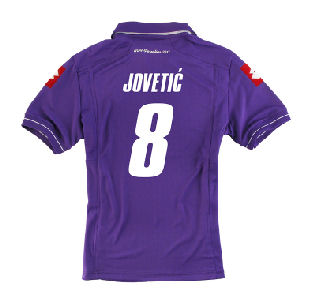 2011-12 Fiorentina Lotto Home Shirt (Jovetic 8)