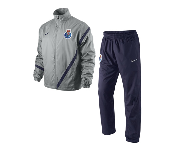2011-12 FC Porto Nike Sideline Tracksuit (Grey)