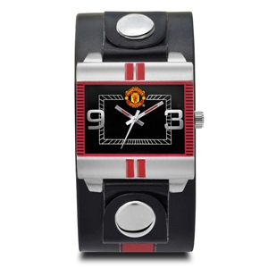 Manchester United Leather Strap Fashion Watch