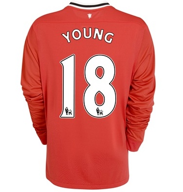 2011-12 Man Utd L/S Nike Home Shirt (Young 18)