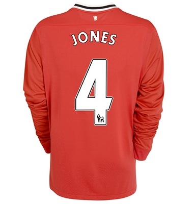 2011-12 Man Utd L/S Nike Home Shirt (Jones 4)