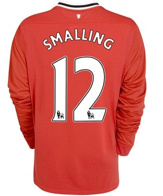 2011-12 Man Utd L/S Nike Home Shirt (Smalling 12)