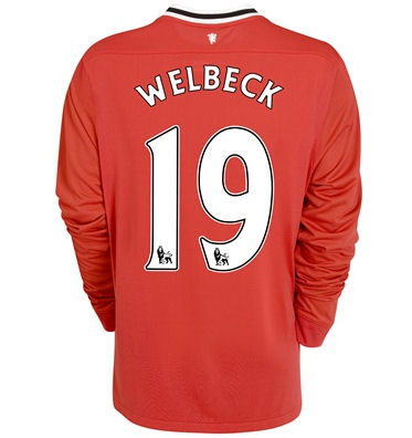2011-12 Man Utd L/S Nike Home Shirt (Welbeck 19)