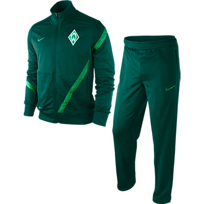 2011-12 Werder Bremen Nike Woven Tracksuit (Dark Green)