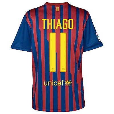 2011-12 Barcelona Nike Home Shirt (Thiago 11)