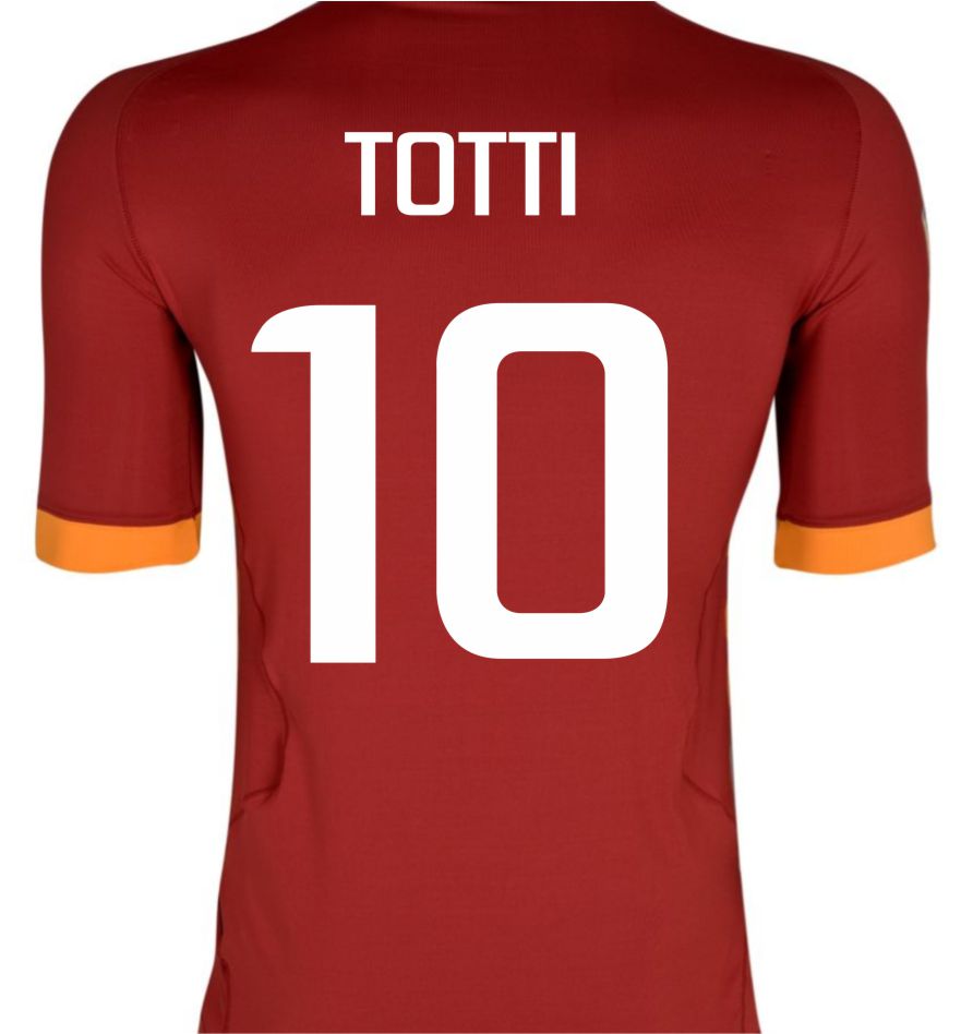 2011-12 Roma Kappa Home Shirt (Totti 10)