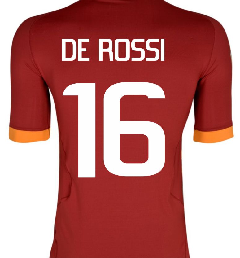 2011-12 Roma Kappa Home Shirt (De Rossi 16)