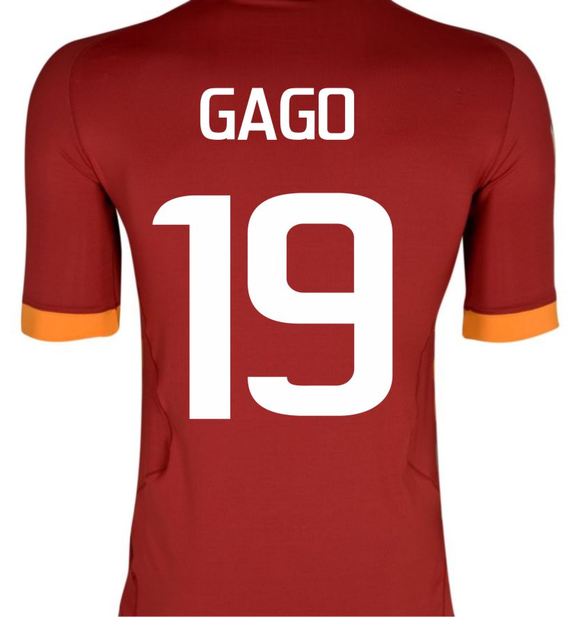 2011-12 Roma Kappa Home Shirt (Gago 19)
