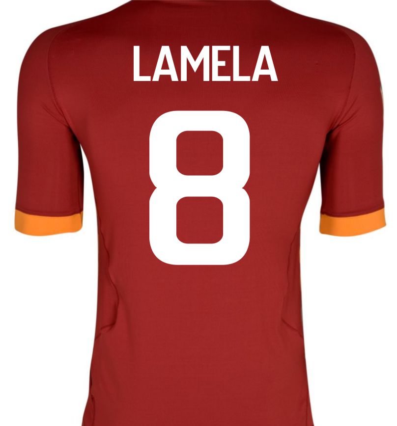 2011-12 Roma Kappa Home Shirt (Lamela 8)