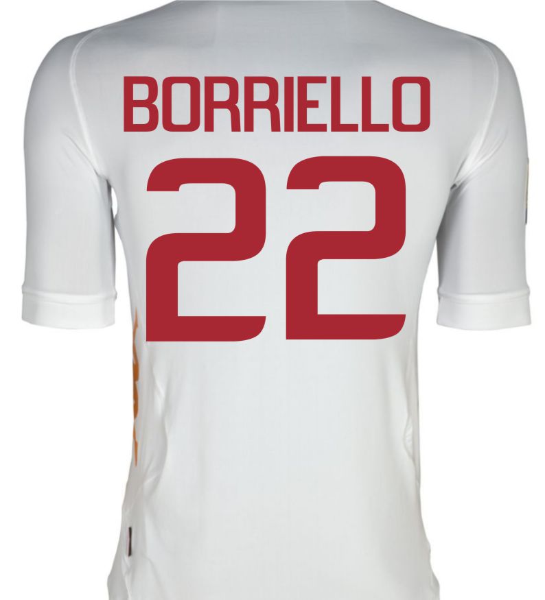 2011-12 Roma Kappa Away Shirt (Borriello 22)