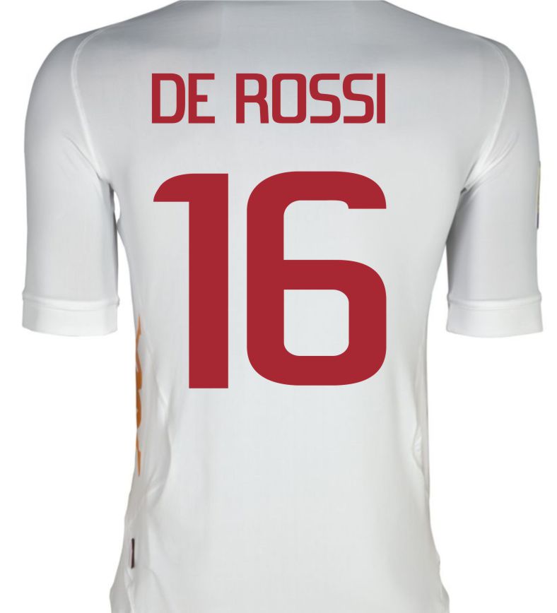 2011-12 Roma Kappa Away Shirt (De Rossi 16)