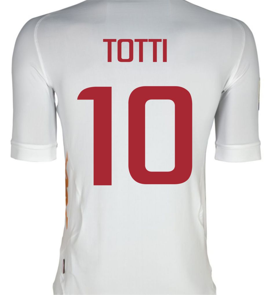 2011-12 Roma Kappa Away Shirt (Totti 10)