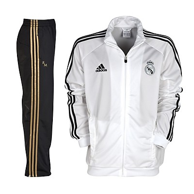 2011-12 Real Madrid Adidas Presentation Tracksuit (White) - Kids