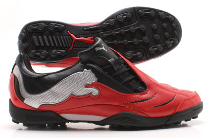 PowerCat 3.10 TT Football Trainers Red/Black