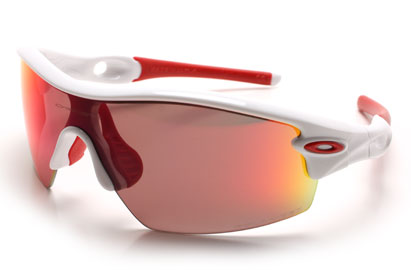 Oakley Polarized Radar Pitch OO9052 26-216 White Sunglasses