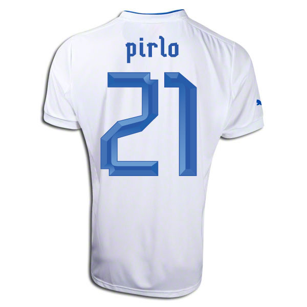 2012-13 Italy Away Football Shirt (Pirlo 21)