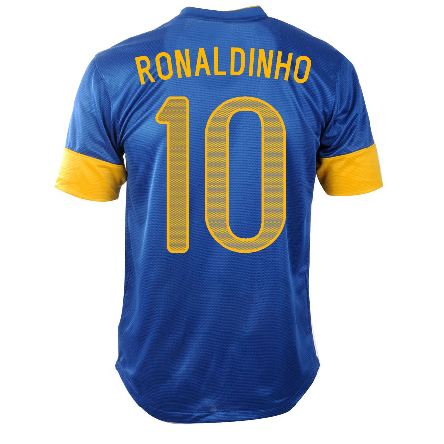 2012-13 Brazil Nike Away Shirt (Ronaldinho 10) - Kids