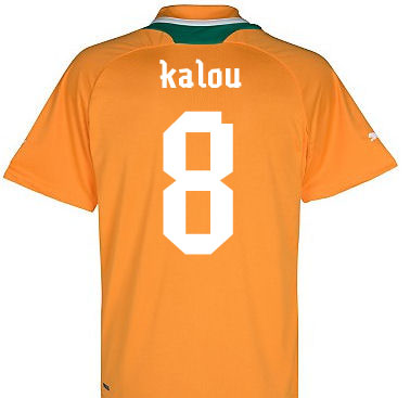 2012-13 Ivory Coast Home Shirt (Kalou 8)