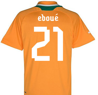2012-13 Ivory Coast Home Shirt (Eboue 21)