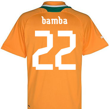 2012-13 Ivory Coast Home Shirt (Bamba 22)