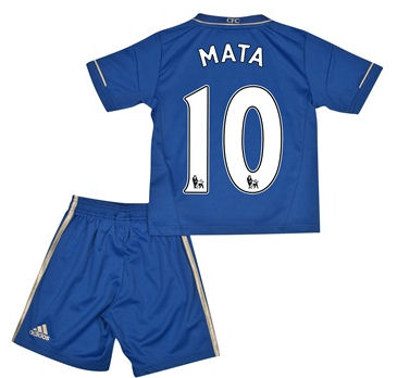 2012-13 Chelsea Home Mini Kit (Mata 10)