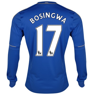 2012-13 Chelsea Long Sleeve Home Shirt (Bosingwa 17)