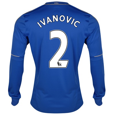 2012-13 Chelsea Long Sleeve Home Shirt (Ivanovic 2) - Kids