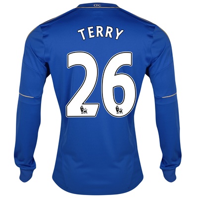 2012-13 Chelsea Long Sleeve Home Shirt (Terry 26) - Kids